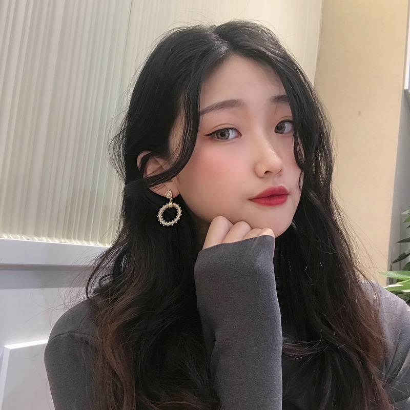 Đôi Bông Tai Ngọc Trai Thời Trang Hàn Quốc