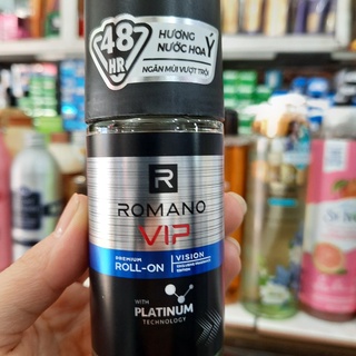 Lăn khử mùi Romano VIP Vision Platinum 50ml