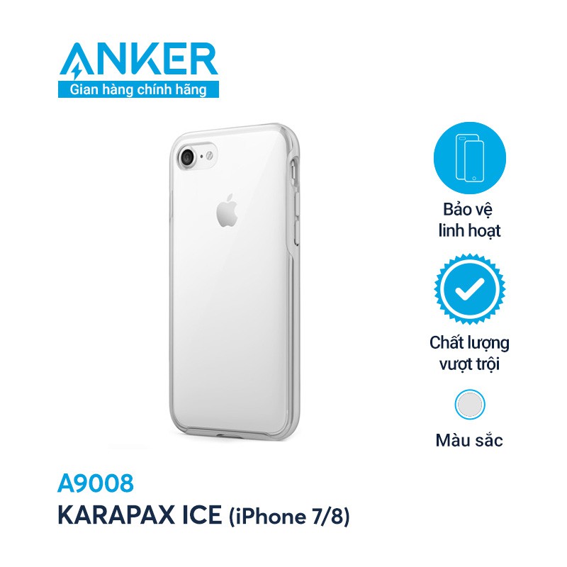 [Freeship toàn quốc từ 50k] Ốp lưng ANKER Karapax Ice iPhone 7 / iPhone 8 - A9008
