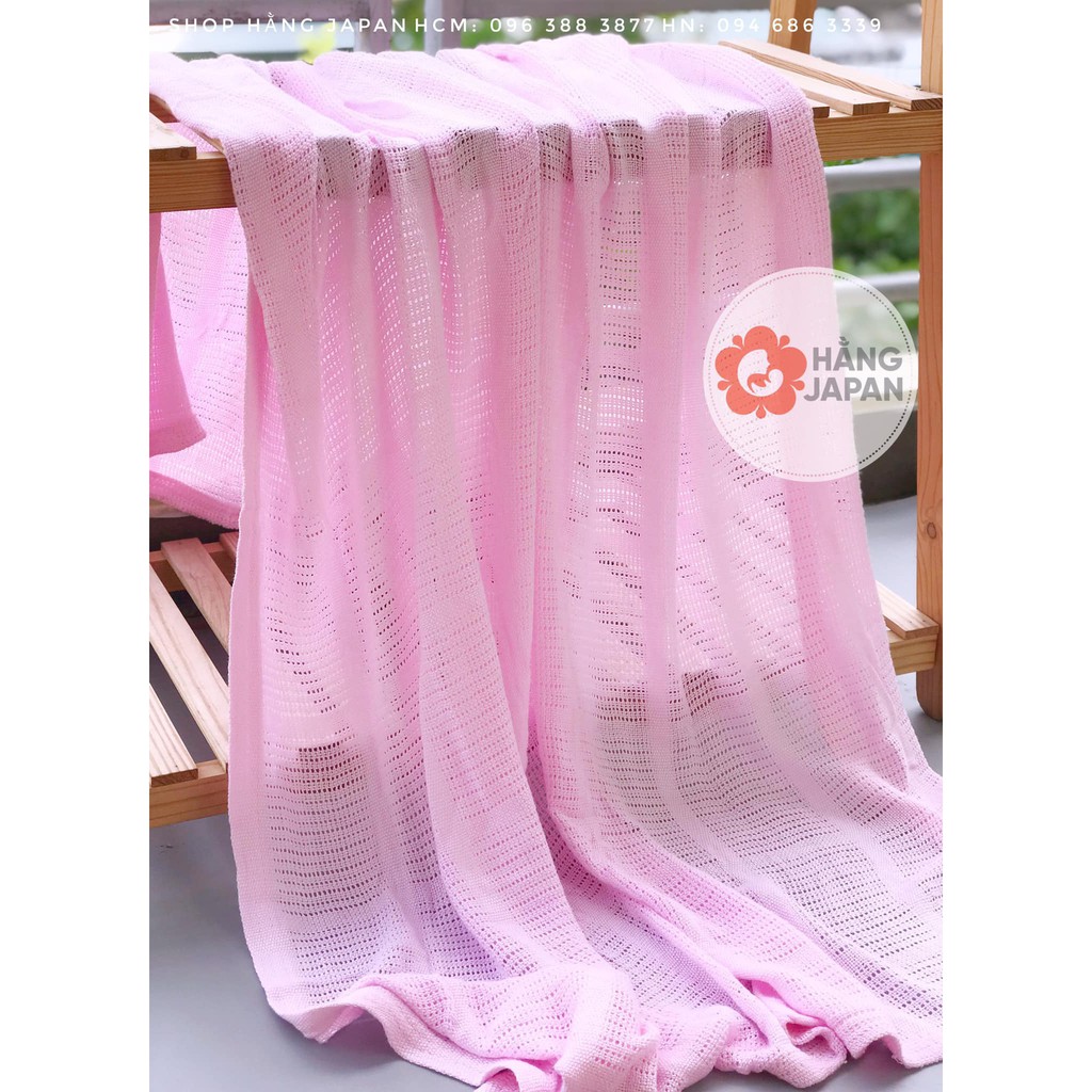 Chăn lưới sợi tre siêu mềm xuất Anh Mamas &amp; Papas size 100x150cm chống ngạt hơi siêu thoáng mát