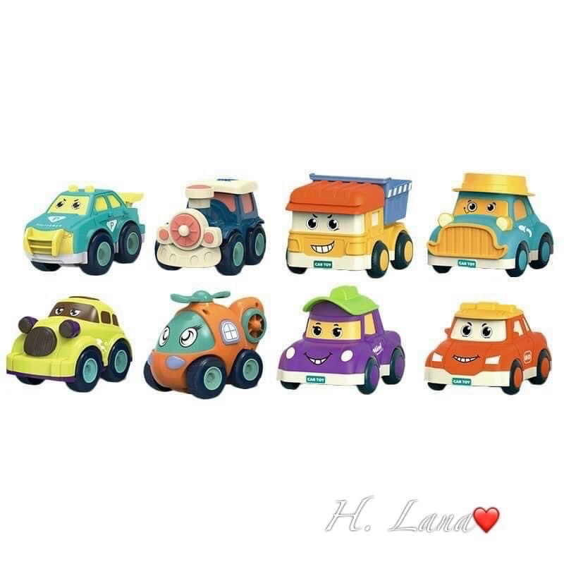 HỘP 8 XE POLI KAVY CHO BÉ