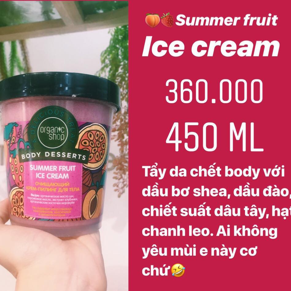 Tẩy Tế Bào Chết Dưỡng Thể Organic Shop Body Desserts Organic Shop 450g - Khongcoson