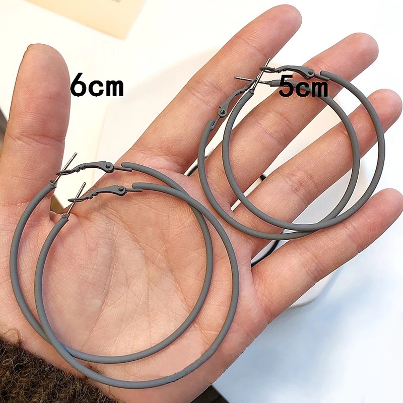 Set 6 Đôi Khuyên Tai Tròn Thời Trang Dành Cho Nữ