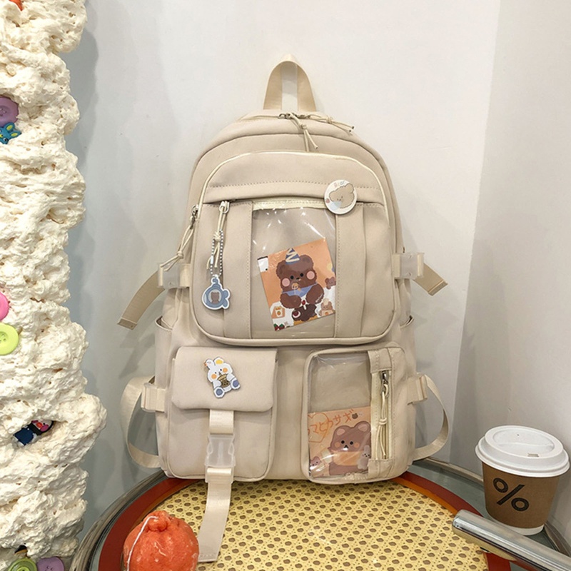 Ba Lô Đi Học Bằng Nylon Thời Trang Dành Cho Nữ