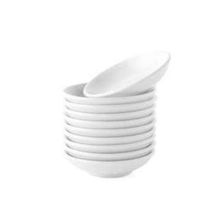 Dĩa chấm sứ trắng