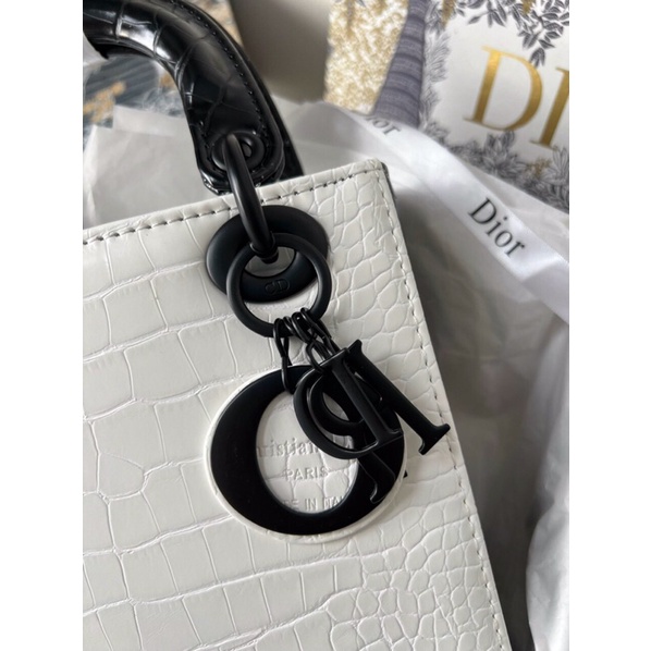 Túi xách Di o vân cá sấu bản pha màu