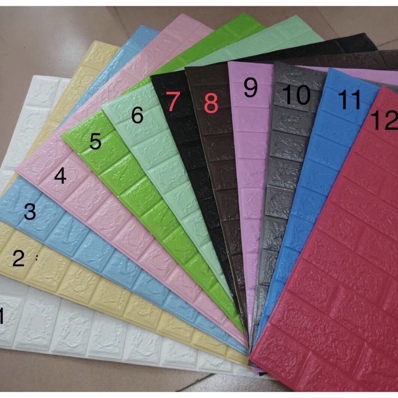 Xốp Dán Tường 3D Vân Gạch Khổ 70x77CM Chống ẩm mốc Giá Rẻ Nhất