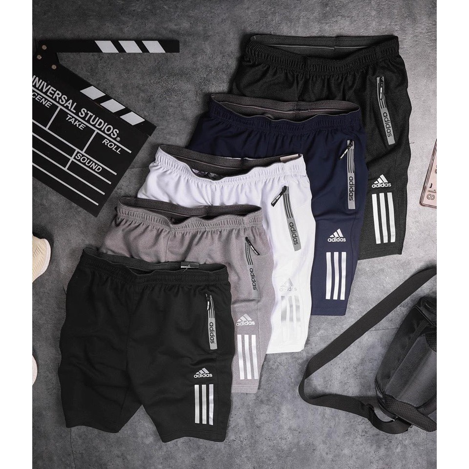 [SALE]Quần Short Thể Thao Adidas Quần Đùi Nam Chất Thun Lạnh Co Giãn Xịn Màu Đen Y Hình