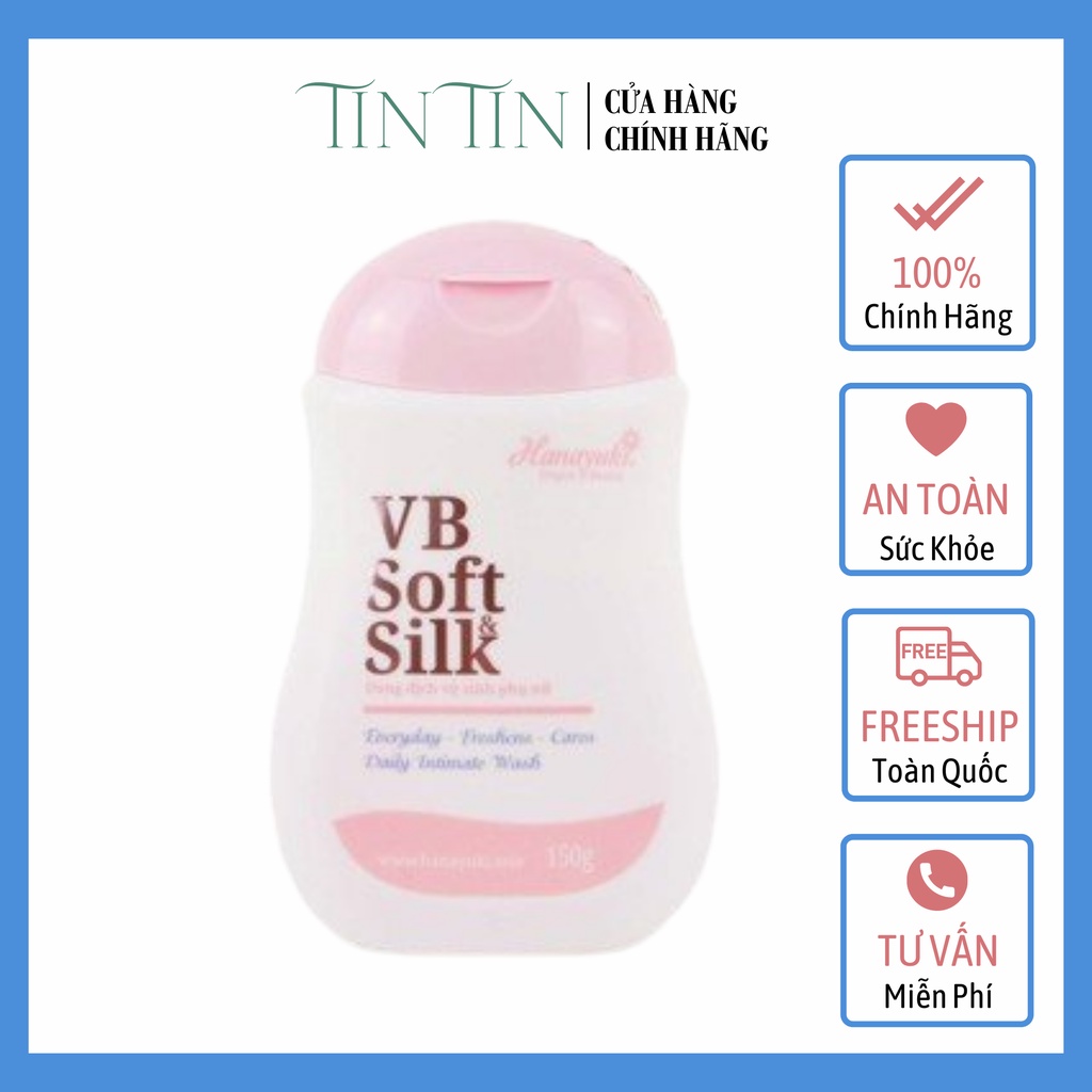 [Chính hãng] Dung dịch vệ sinh Hanayuki màu hồng VB Soft Silk - ddvs Hana phiên bản mới