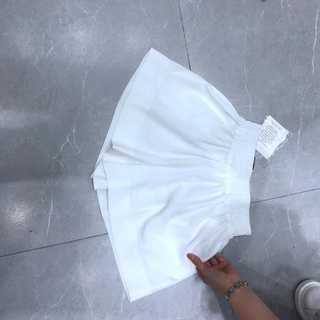 Quần đùi nữ cạp cao vải vitex lụa không nhăn