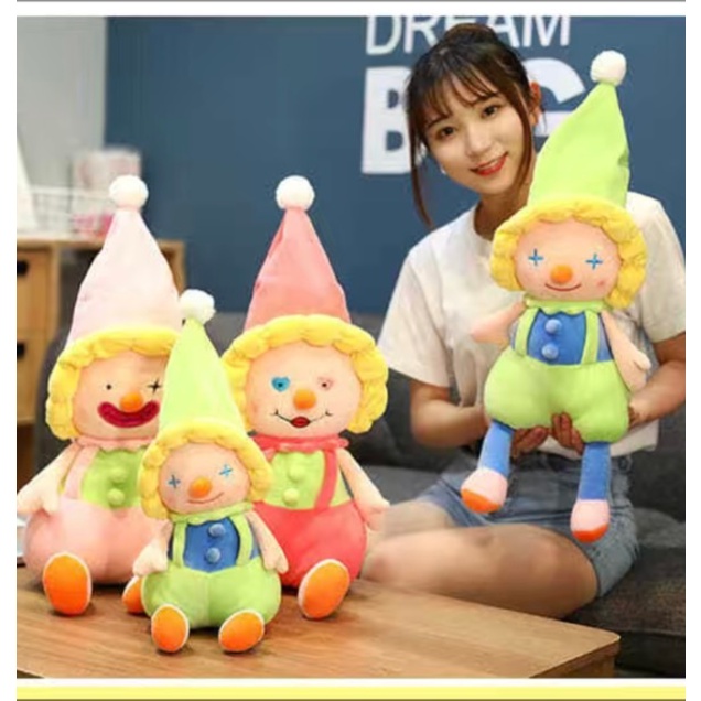 [Hàng mới về] Gấu nhồi bông Chú hề Đội mũ Xinh xắn - Quà tặng ý nghĩa