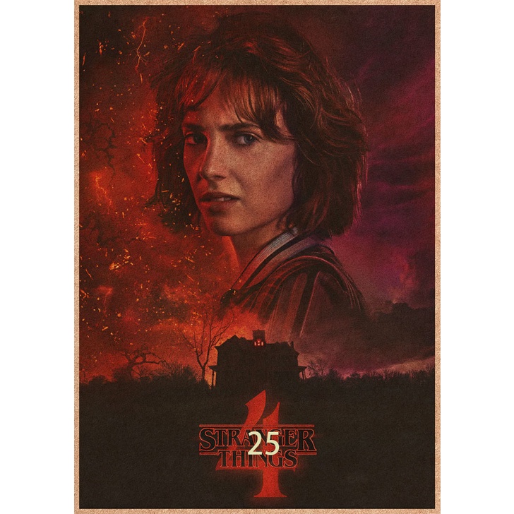 Poster Giấy kraft Treo Tường Trang Trí In Hình Phim stranger things season 4 montauk