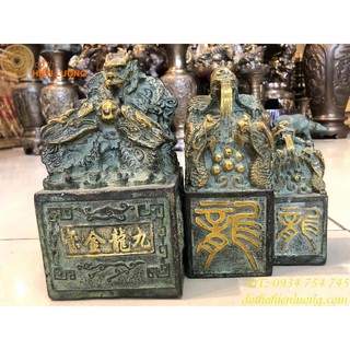 Ấn rồng bằng đồng giả cổ thăng quan tiến chức
