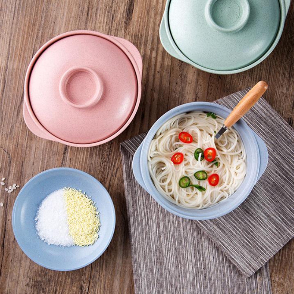 Tô có nắp đậy Từ lúa mì an toàn cho sức khỏe
