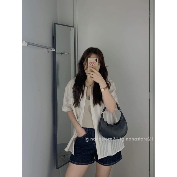 Áo sơ mi xốp basic Nana21 Nanastore21