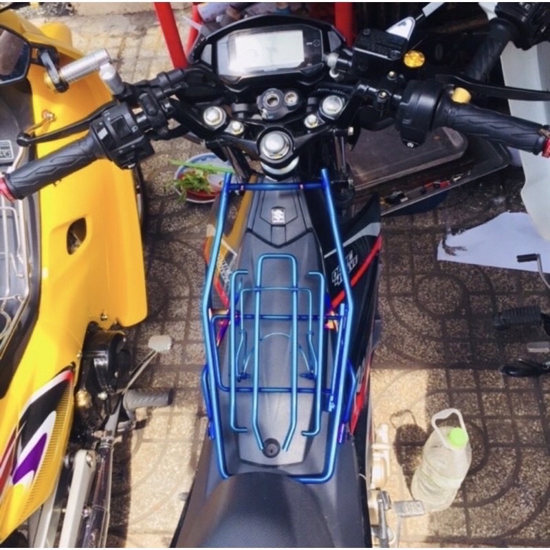 Baga Satria/RaiderFi Sơn đen tĩnh điện-Titan-7 màu-Inox