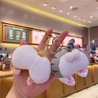 Móc Khoá gấu bông Mông mèo ❤️FREESHIP❤️ 3D dễ thương đáng yêu giá rẻ treo balo túi xách phong cách Hàn Quốc