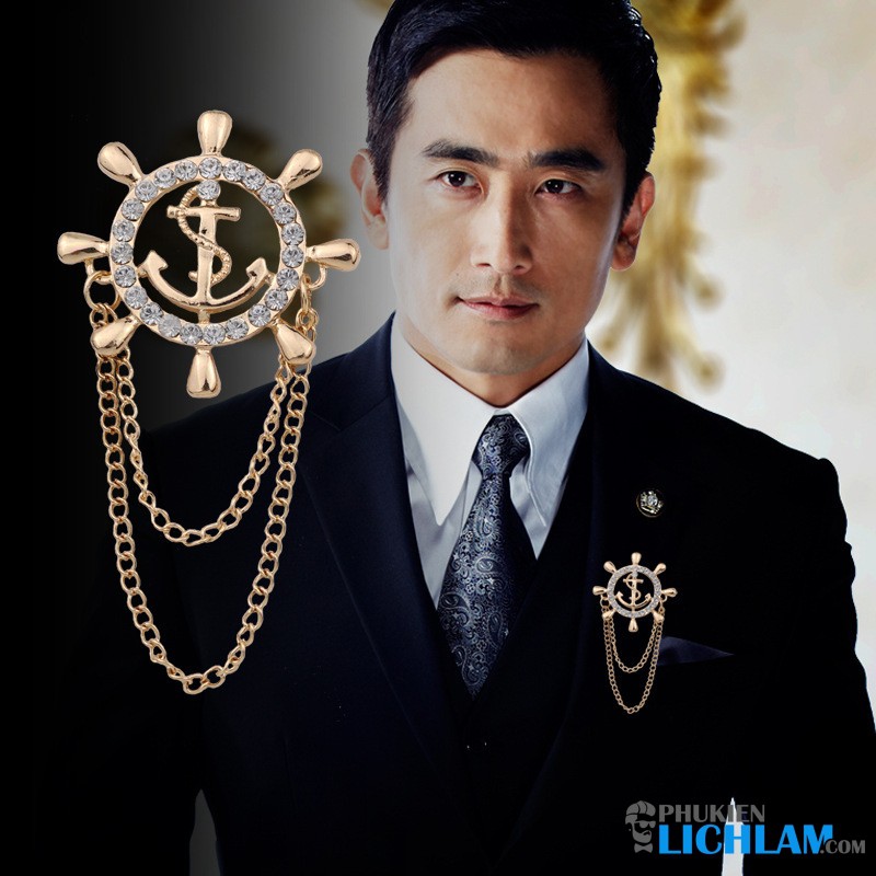 Châm cài áo hình bánh lái