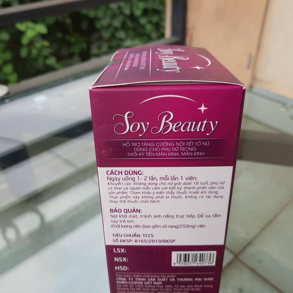 VIÊN UỐNG NỞ NGỰC- TRẮNG DA- CHỐNG KHÔ HẠN SAU SINH, bổ sung nội tiết tố SOY BEAUTY lọ 30 viên