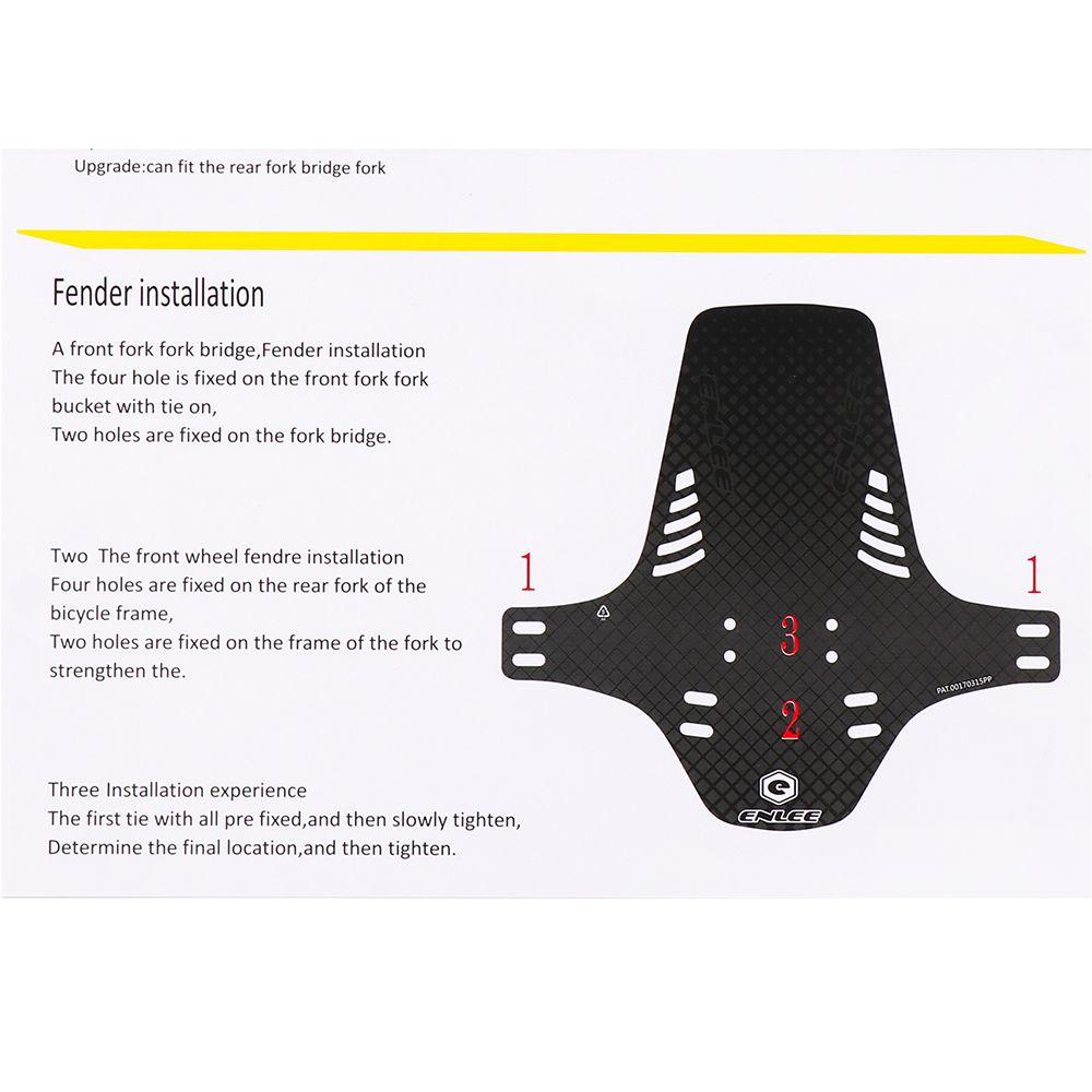 1 / 2 Dè Chắn Bùn Xe Đạp In Họa Tiết 3D Tiện Dụng
