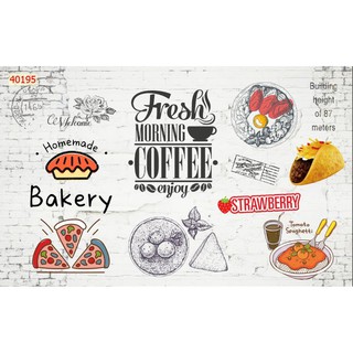 Tranh dán tường 3D trang trí tiệm cafe