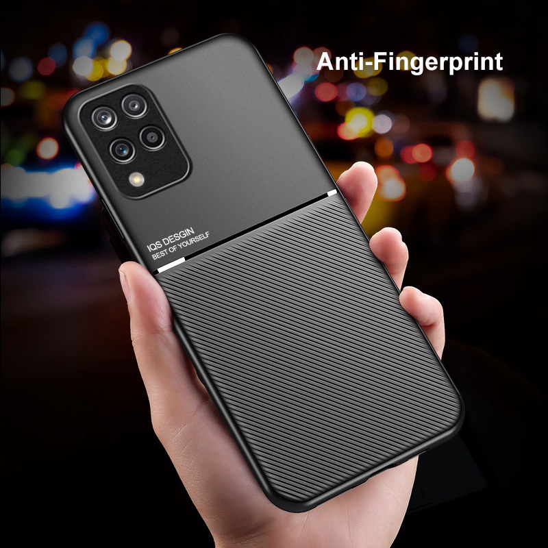 Ốp điện thoại TOPEWON bằng da PU phối silicon nhám cho Samsung Galaxy M23 M33 M53 5G M12 M22 M32 M42 M52 M62 M51