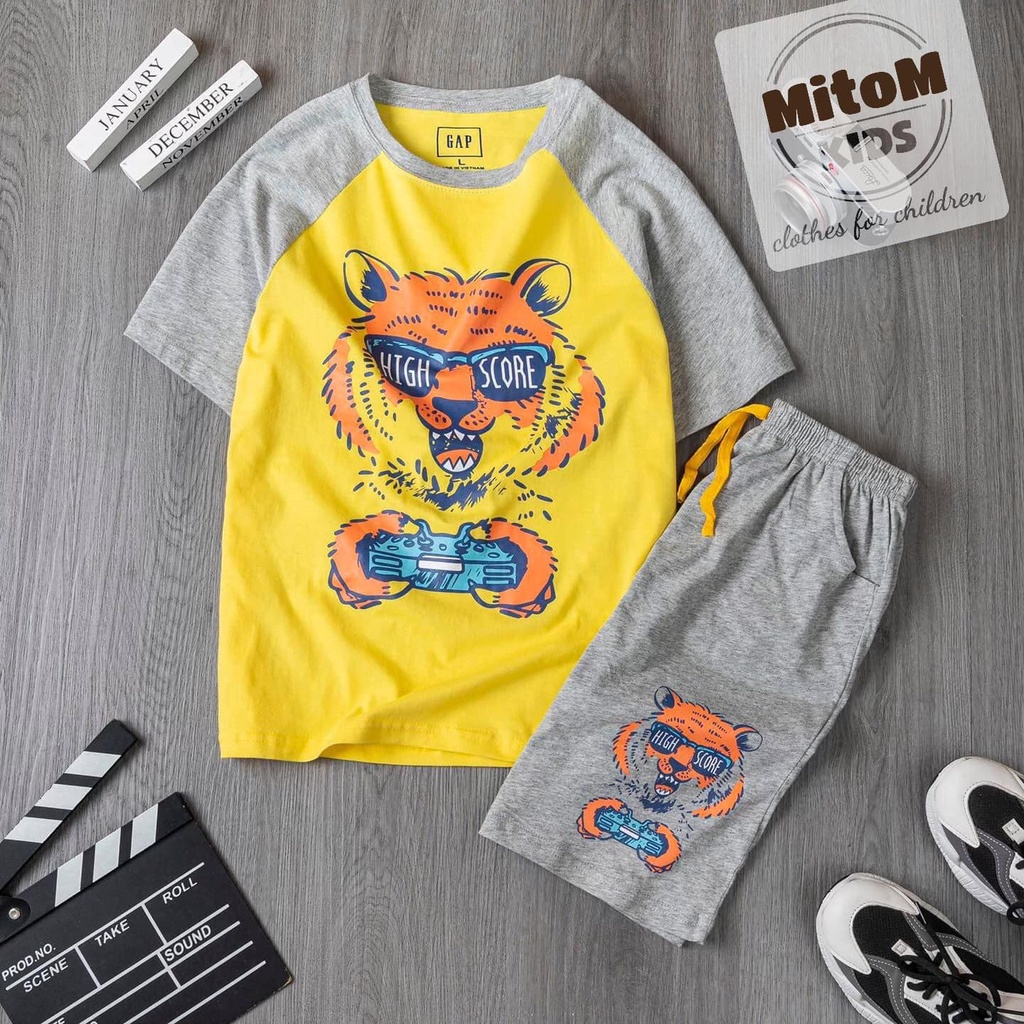 Đồ bộ đại bé trai GAP ♥️ FREESHIP ♥️ chất cotton xuất khẩu, size đại, hình in không nổ
