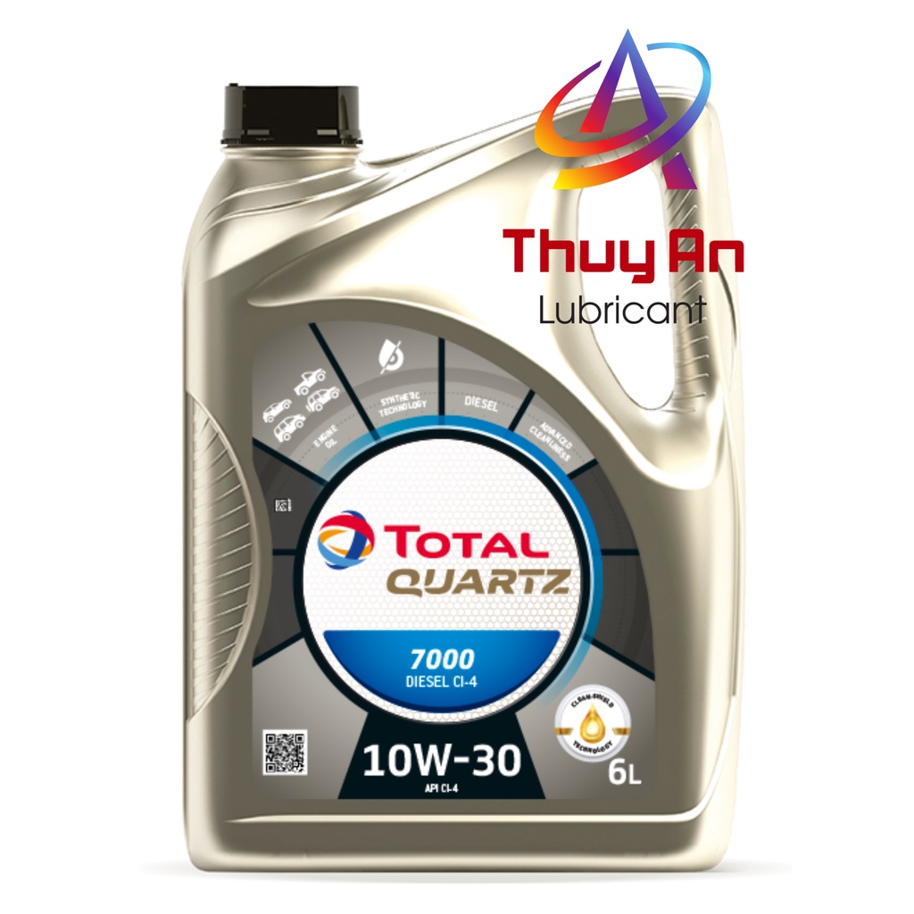 Dầu Nhớt Ôtô TOTAL QUARTZ 7000 DIESEL 10W-30 - Tối Ưu Hiệu Suất Vận Hành