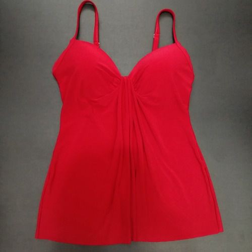 Đồ bơi nữ Miraclesuit hai dây màu đỏ trơn 10012047 ( TH8945 )