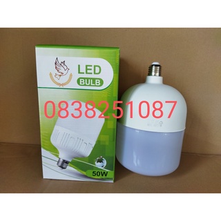 Combo 2 bóng đèn trụ tròn khổng lồ 50W - ánh sáng trắng (bóng cực lớn - đường kính 13cm - bảo hành 1 năm)