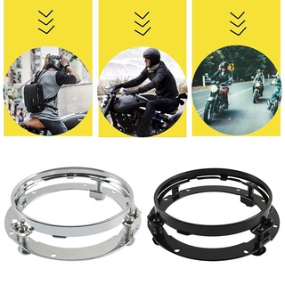 7 Inch Motorcycle Headlamp Round Headlight Ring Mounting Bracket Mount Ring