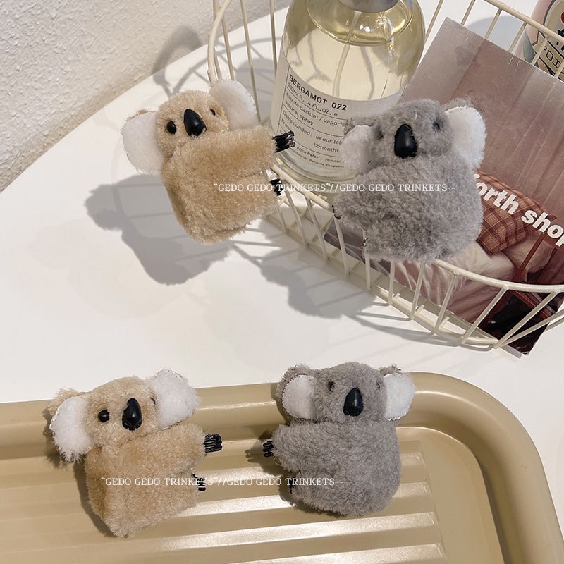 Kẹp Tóc Hình Gấu koala Bằng Lông Nhung Dễ Thương Xinh Xắn 4.6