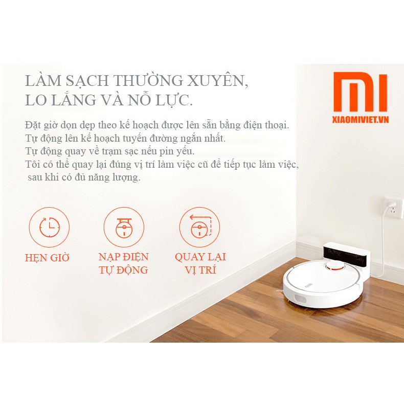 [Mã ELHA22 giảm 6% đơn 300K] (Hãng Phân Phối) Robot Hút Bụi Xiaomi Mi Vacuum cảm biến LSD