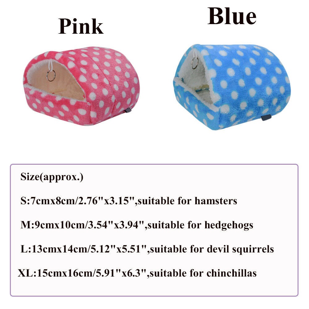 Giường ngủ bằng vải bông mềm ấm áp thoải mái cho chuột hamster/sóc/chuột hamster