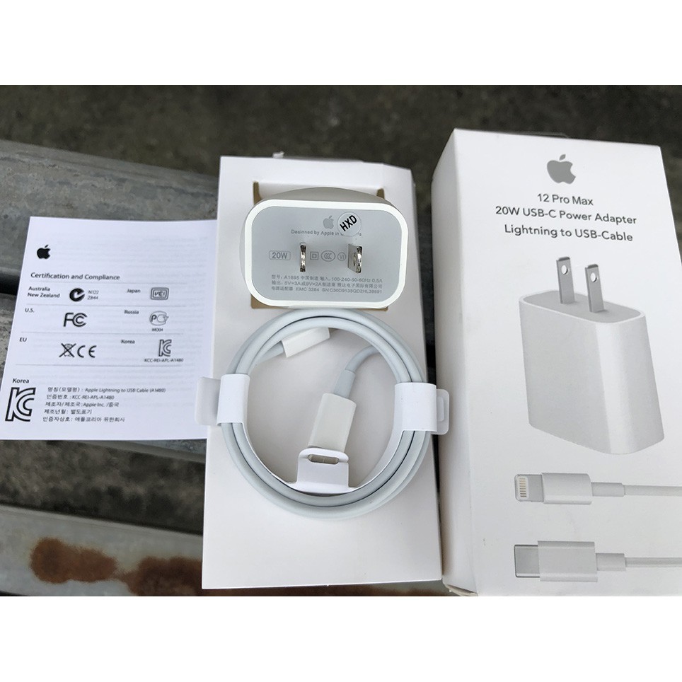 [BH 1 ĐỔI 1] Sạc bộ Sạc nhanh 20W iPhone, Sạc 20W cho máy 8P, X, Xs Max, 11, 12 Pro, Pro Max, ipad công nghệ PD