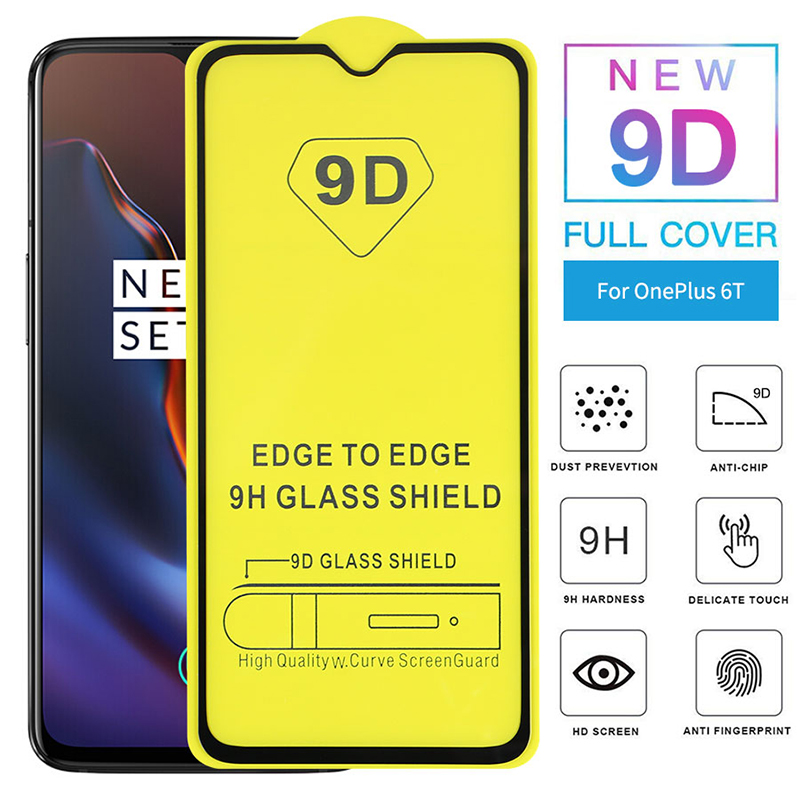 Kính cường lực 9D toàn diện cho OnePlus 8T 7 7T Nord N10 6 6T 5G