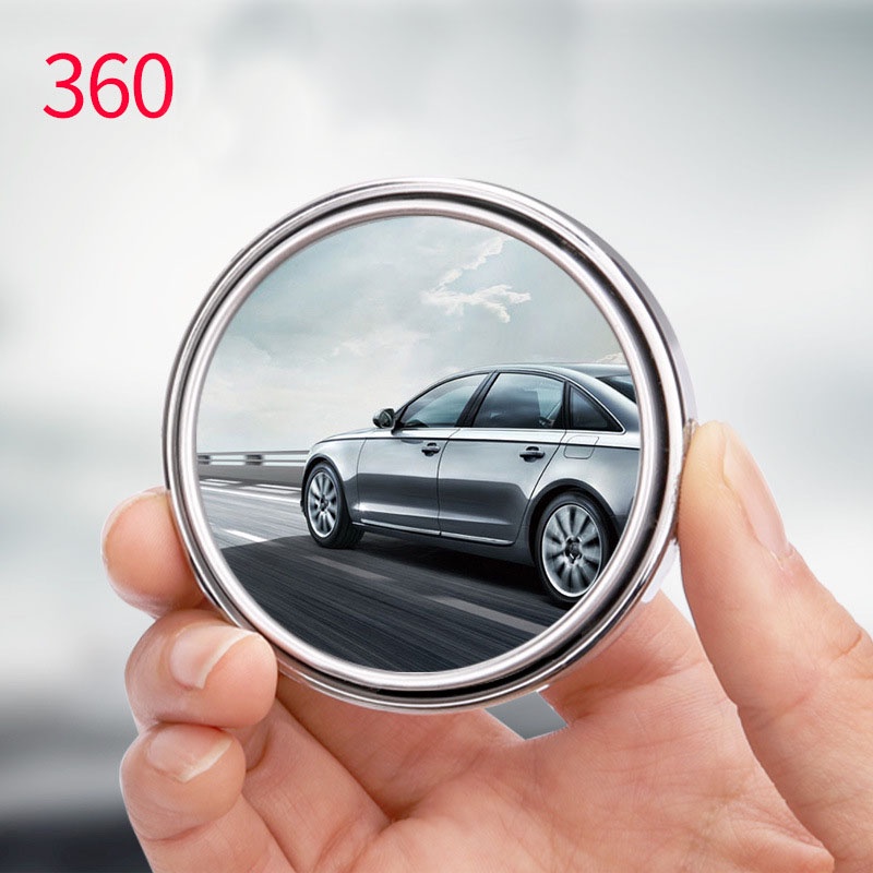 Gương Cầu Lồi Gắn Gương Chiếu Hậu Ô Tô Xoay 360 Xóa Điểm Mù Hỗ Trợ Lùi Vỉ 1 Gương