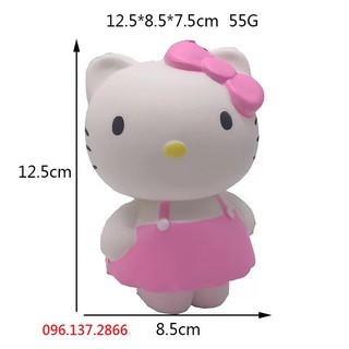 ( hồng ) SQUISHY BÉ MÈO HELLO KITTY HỒNG DỄ THƯƠNG ( Tongkhodochoilc )