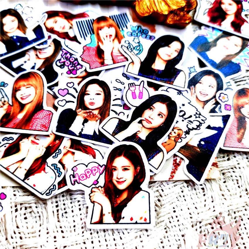 ★★★ Sticker Mini Hình BLACKPINK Q-1 Dán Trang Trí Nhật Ký ★★★ Bộ 48 Miếng Sticker Dán Trang Trí Thời Trang KPOP