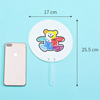 Quạt giấy hình cute