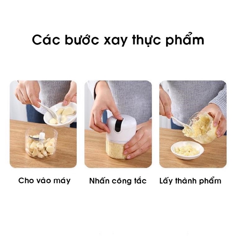 (loại1) MÁY XAY TỎI ỚT, THỊT MINI