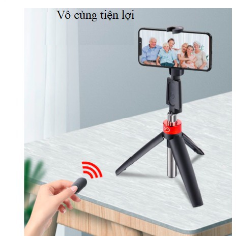❈❧✆SIÊU ĐẸPTripod bluetooth đa năng  Y11 3in1 kiêm chân đỡ điện thoại livestream, gậy tự sướng có điều khiển blue | BigBuy360 - bigbuy360.vn
