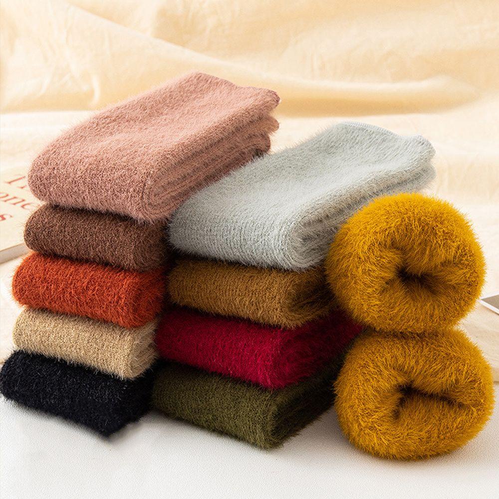 Vớ Nhung Dày Ấm Áp Không Đường May Thời Trang Mùa Đông