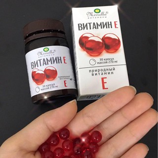 Vitamin E Đỏ 270mg Mirrolla của Nga 30v