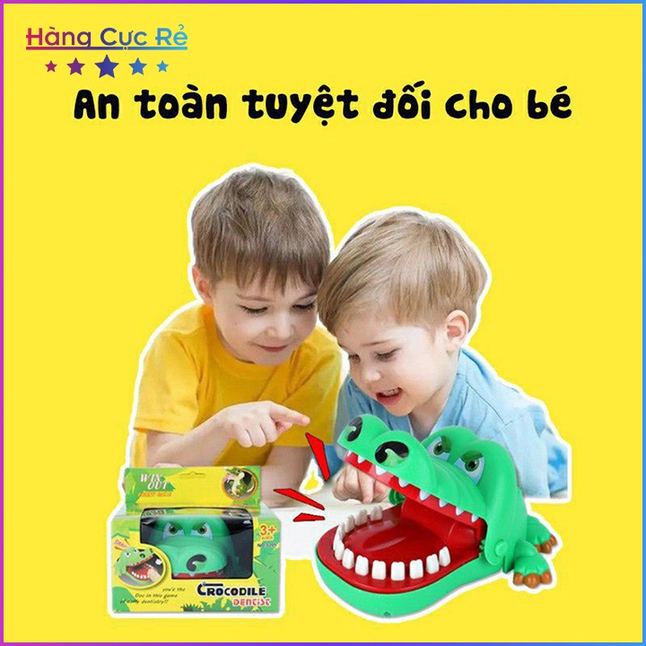 Đồ chơi trẻ em Cá sấu cắn tay, khám răng cá sấu vui nhộn bằng nhựa cao cấp cho mẹ và bé - Shop Hàng Cực Rẻ