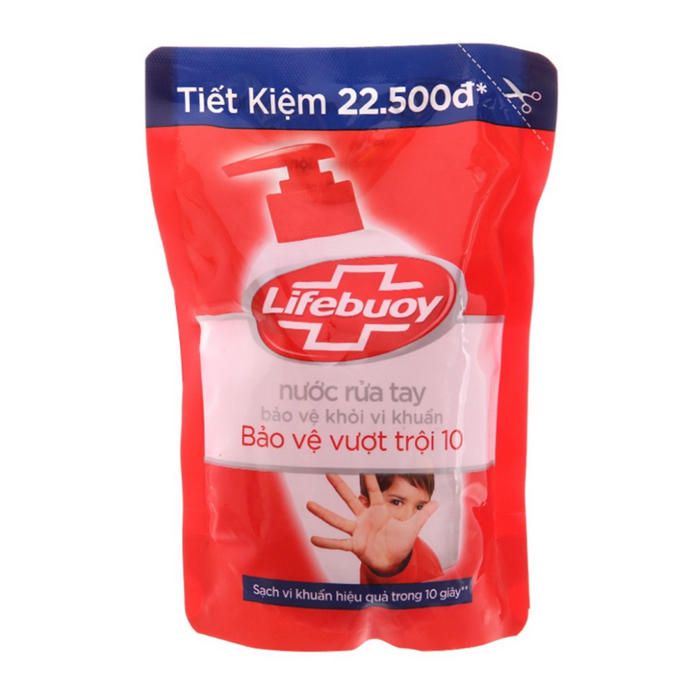 Nước Rửa Tay Lifebuoy Túi 450g Chăm Sóc Da, Bảo Vệ Vượt Trội, Cho Tay Làm Bếp