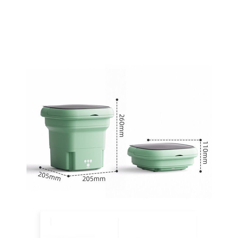 Máy Giặt Mini Máy Giặt Mini Cho Bé Gấp Gọn Vắt Khô Tự Động Có Ánh Sáng Xanh SUN.Z