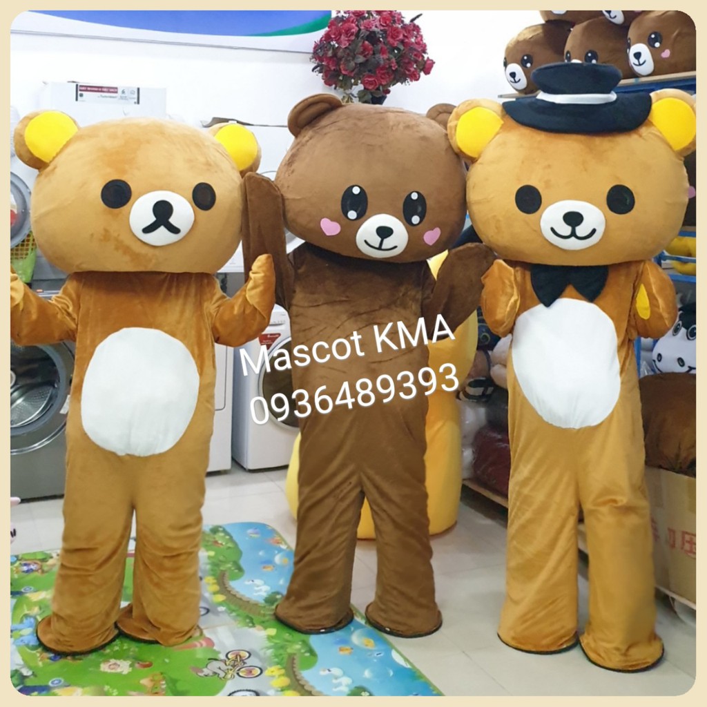 Mascot Gấu Brown cỡ đại