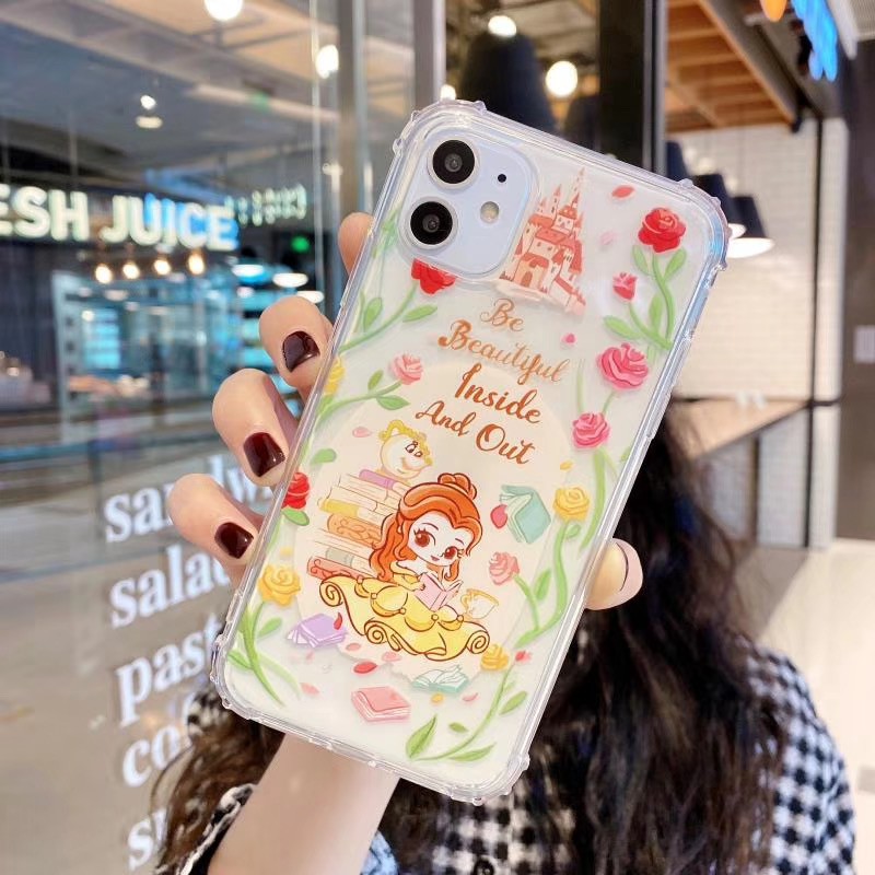 Ốp điện thoại màu trong suốt xinh xắn cho iPhone11 11Promax 7Plus 6S 7 8 8+ X XR XSmax SE2020 | BigBuy360 - bigbuy360.vn