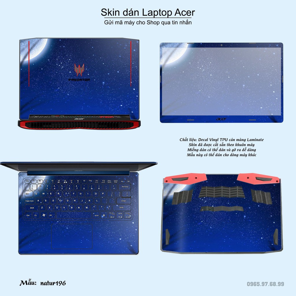 Skin dán Laptop Acer in hình thiên nhiên nhiều mẫu 7 (inbox mã máy cho Shop)